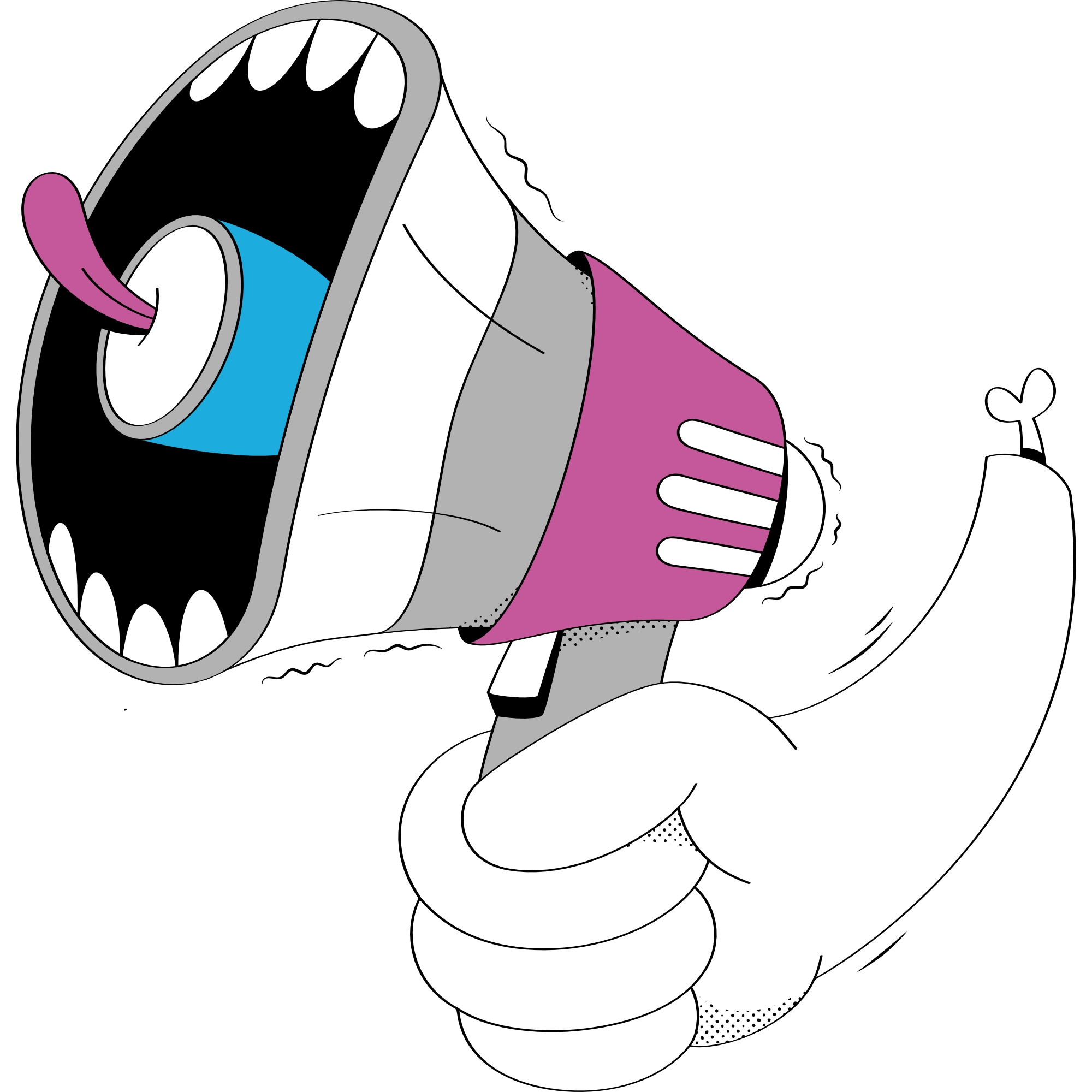 looney digital marketing megaphone